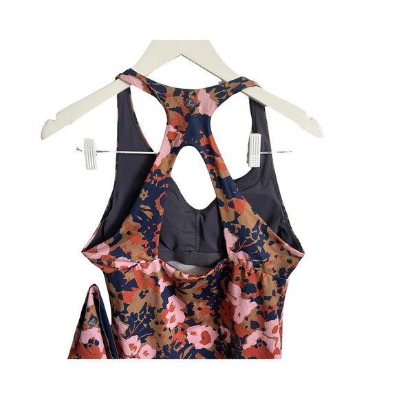 Prana Locano Bra Tank Top Swim Top Pink Floral S - Picture 7 of 9